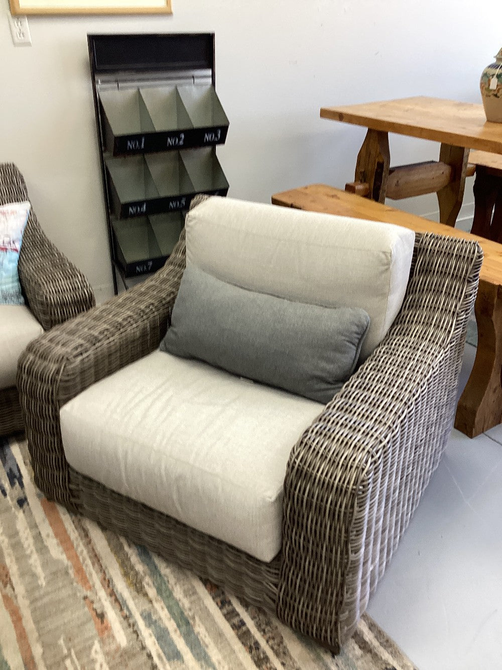 Sunbrella outdoor patio set couch and 2 chairs|3209