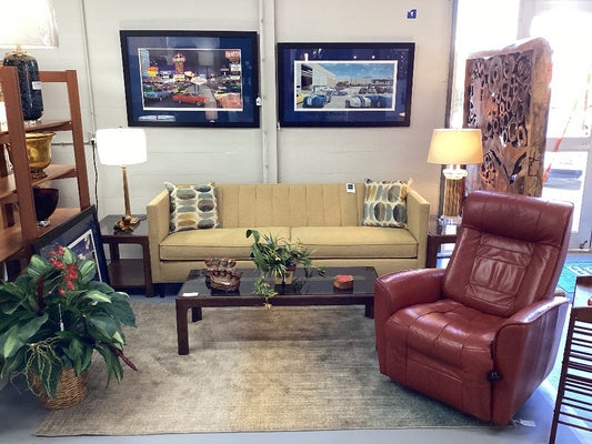 Yellow Ethan Allen Lucy Sofa|3226