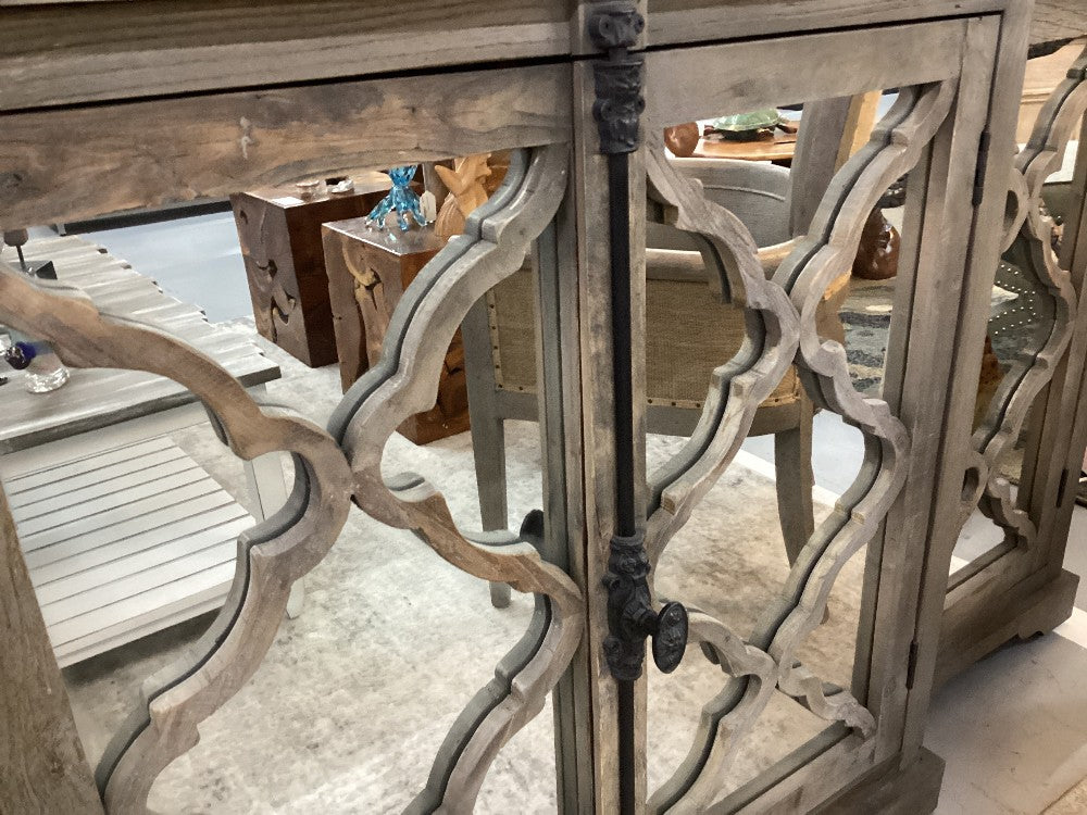 Designer mirror console|3374