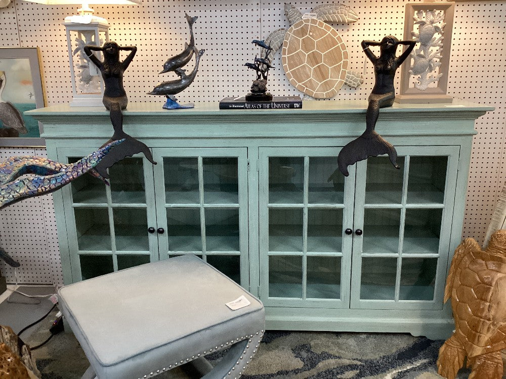 Distressed Credenza 17’ D 41 1/2 H 74 1/2|3430