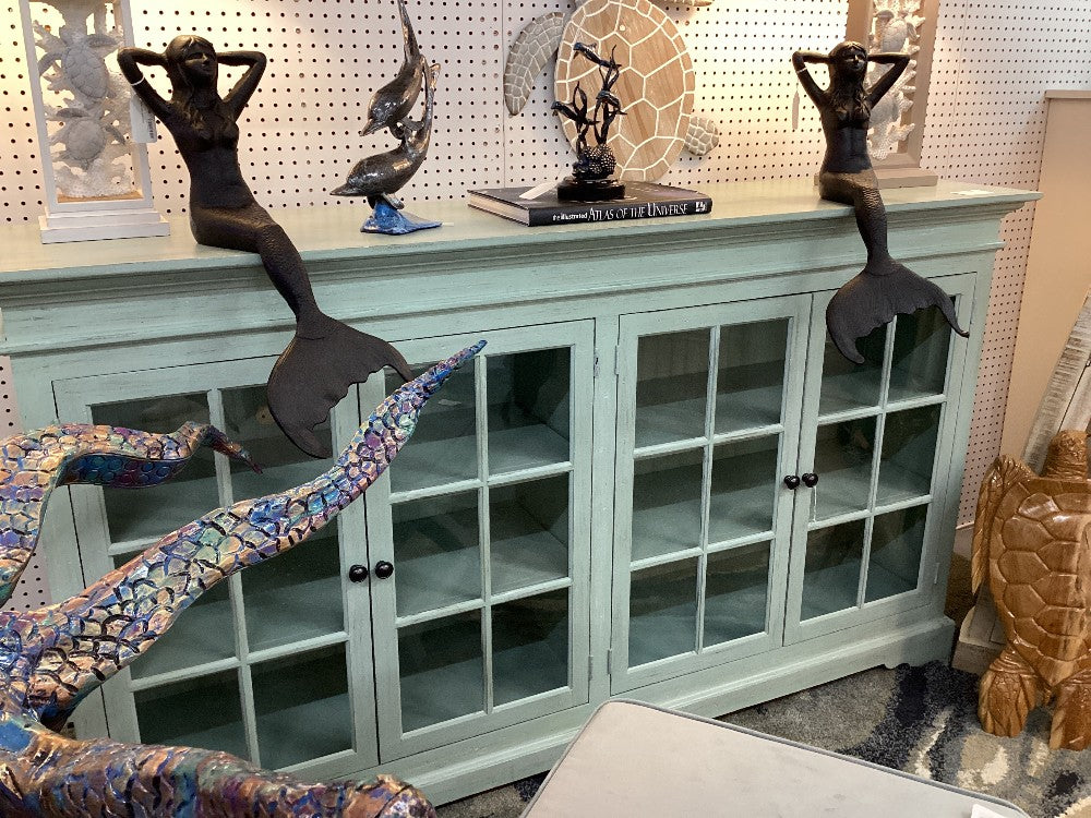 Distressed Credenza 17’ D 41 1/2 H 74 1/2|3431