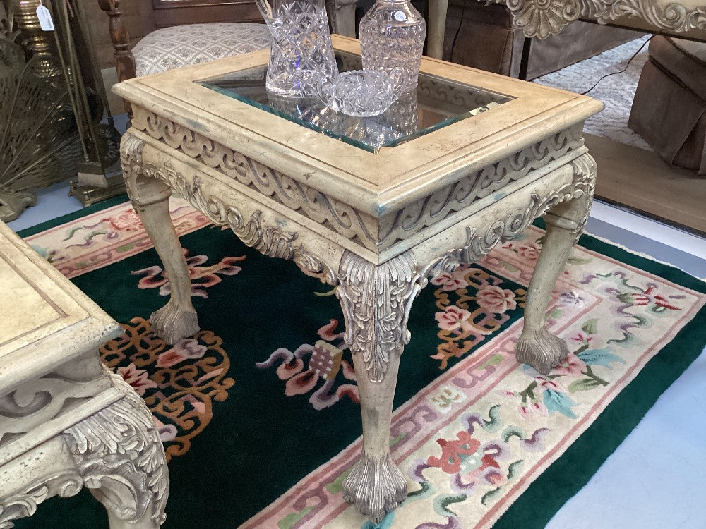 Console and 2 side tables|3470