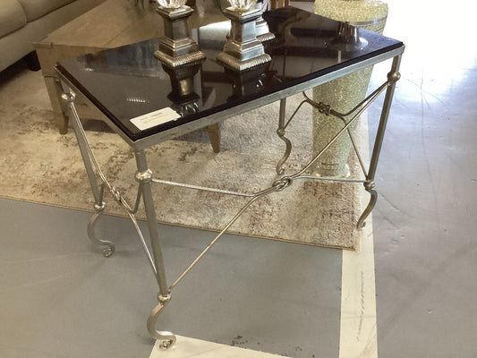 French stone top cafe table 33 L 18 D 28 H|3517