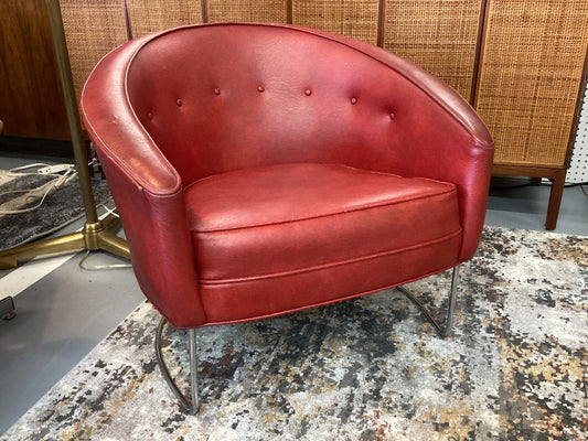 MCM Red club chair|3564