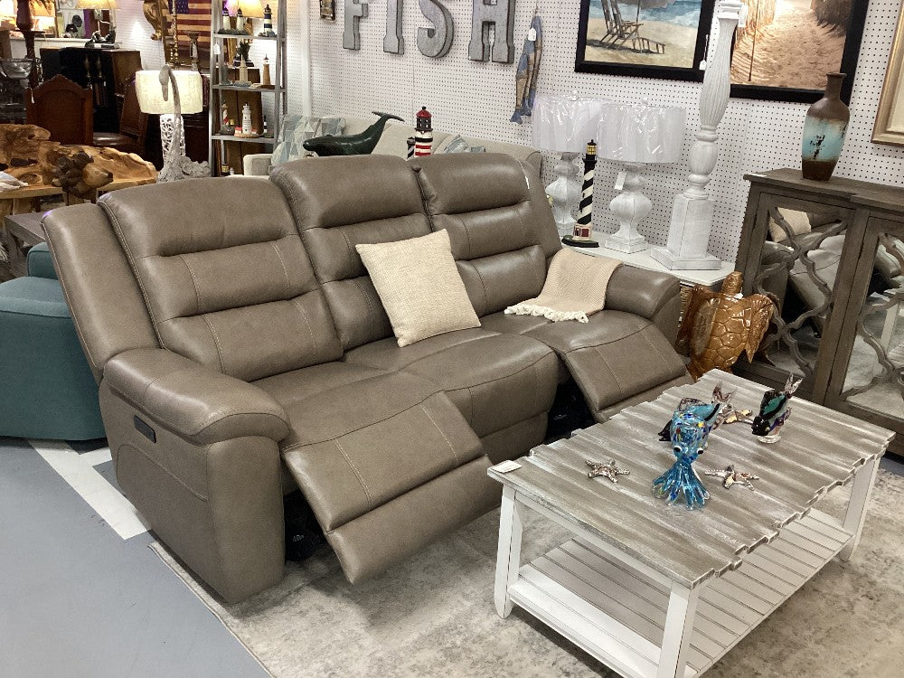 Macy's Leather Power Reclining Sofa|3588