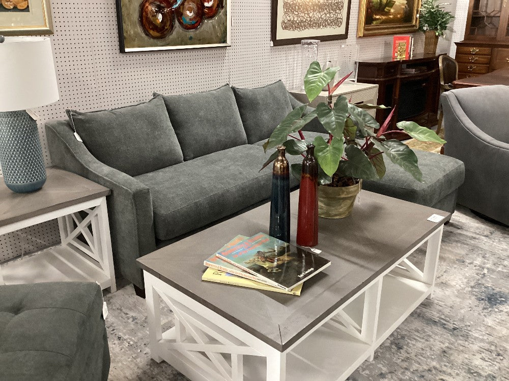 Cindy Crawford Sofa w/ reversible chaise|3658