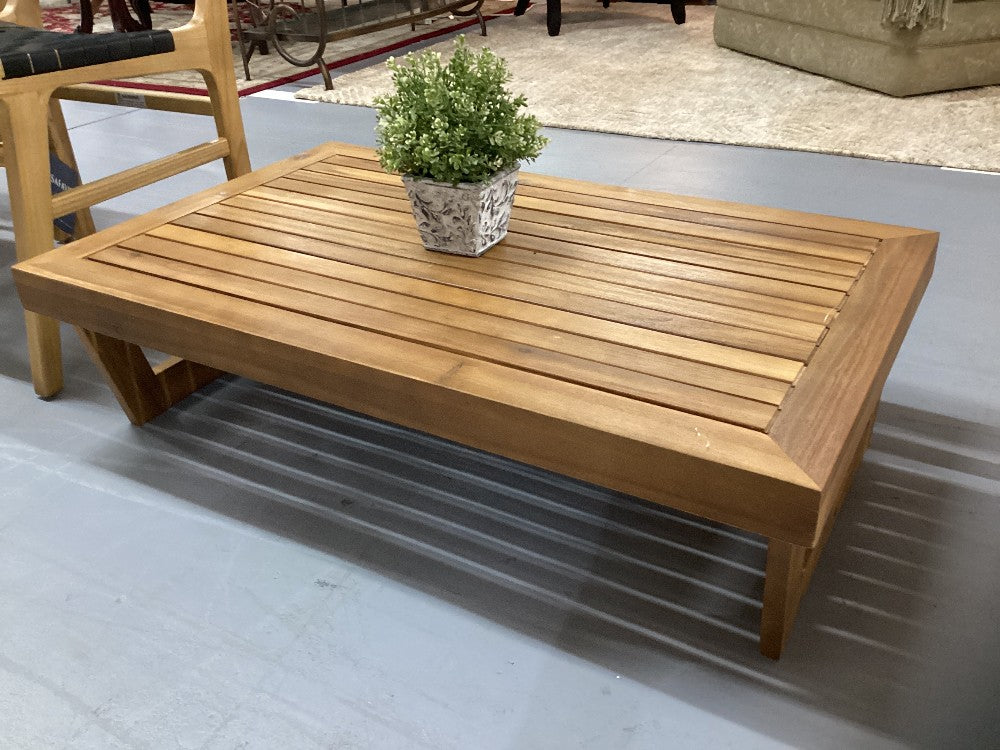 Teak outdoor coffee table 39x24x11|3751