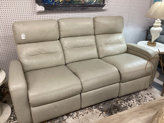 RTG Tan Leather Sofa|3873