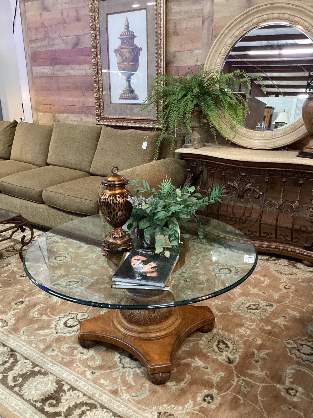 Round Glass Coffee Table|3961