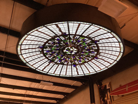 Stained glass dome 38 panels 12 ft|4810