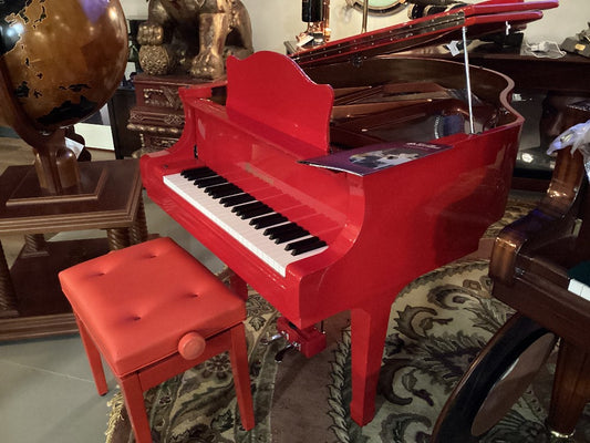 Srhoenhut red mini grand piano|5124