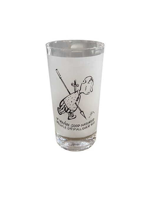 W Steig Mid Century Frosted High Ball Set of 6 Glasses|3002