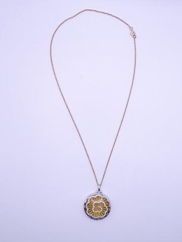 Victor Mayer Round Artemis Pendant - 18k White & Yellow Gold