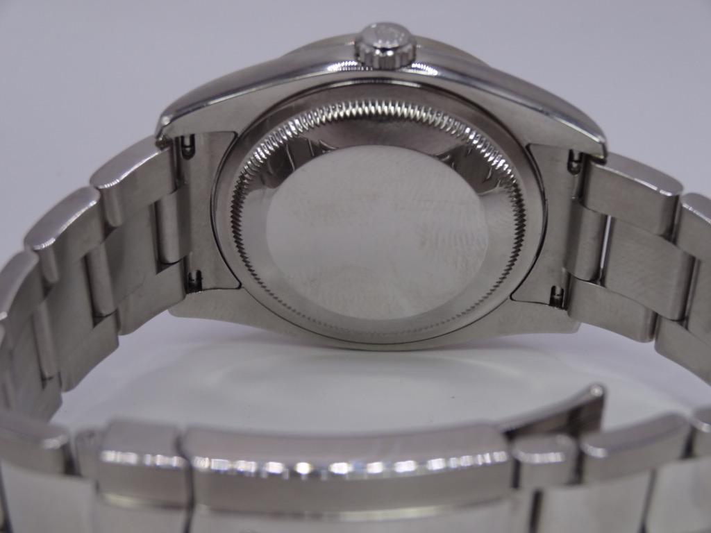 Rolex Datejust - 18K White Gold Stainless Steel Aqua Blue Diamond Bezel (16014)