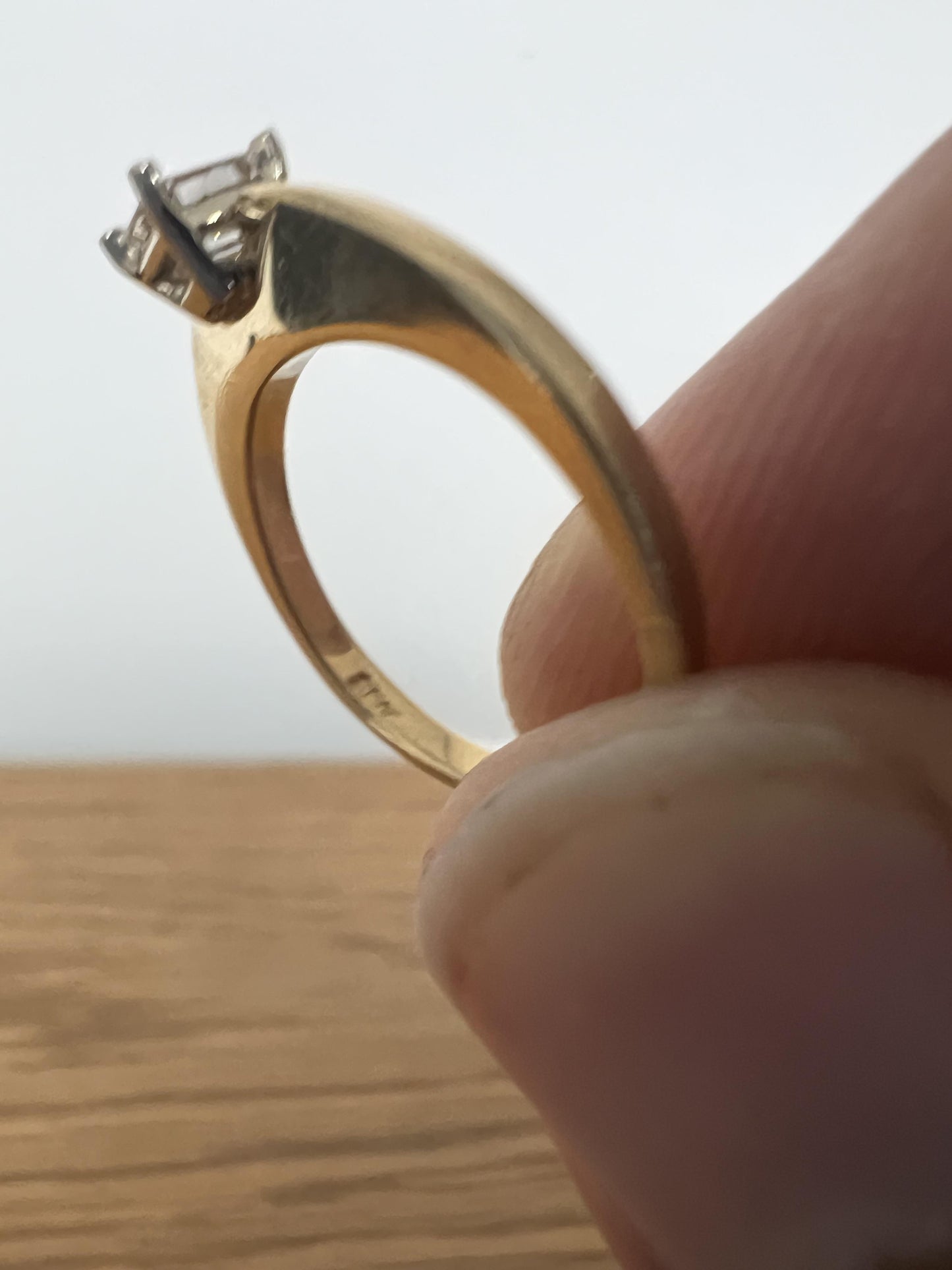 14K Gold and Diamond Engagement Ring