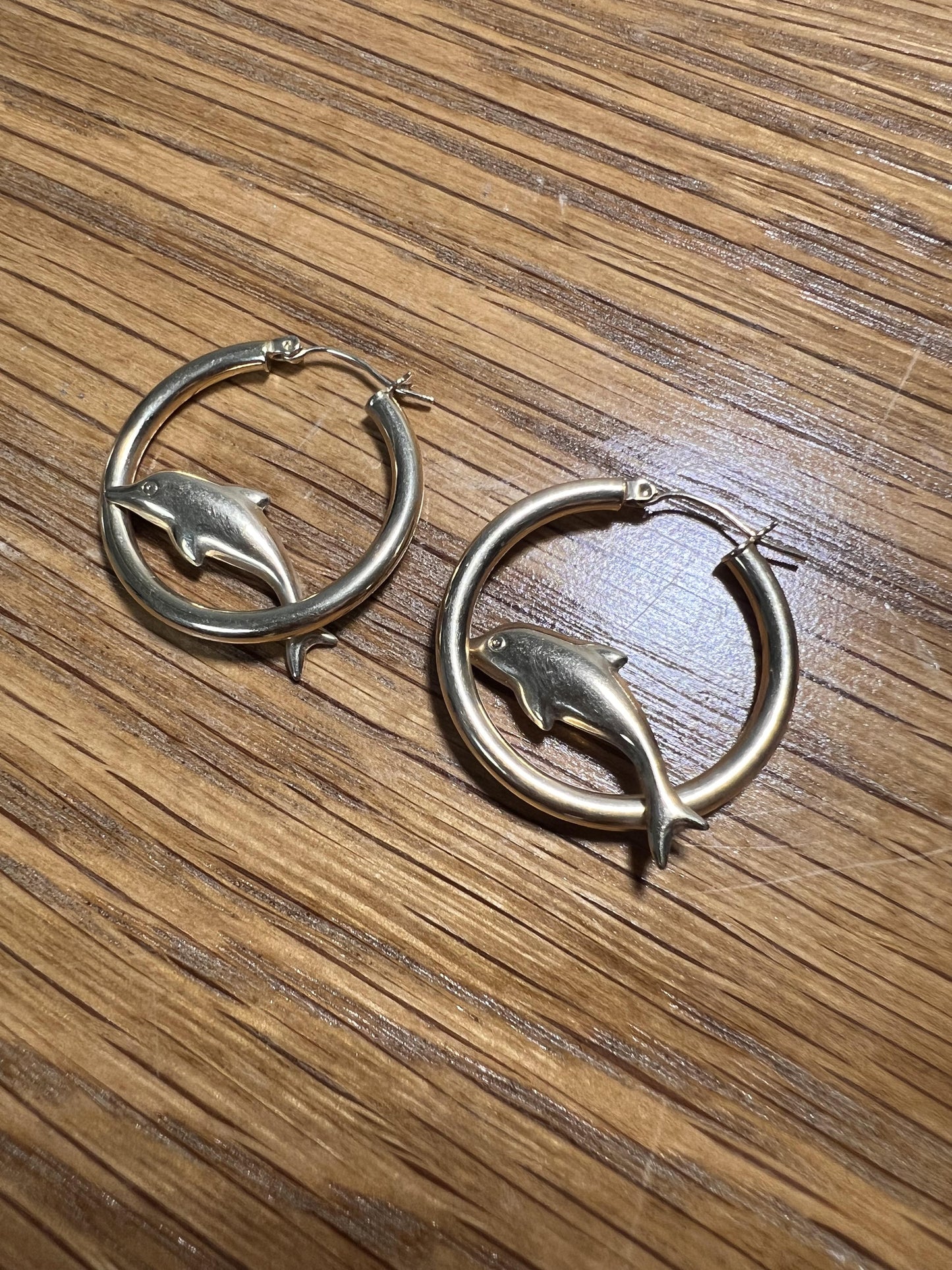 Dolphin Hoop Earrings