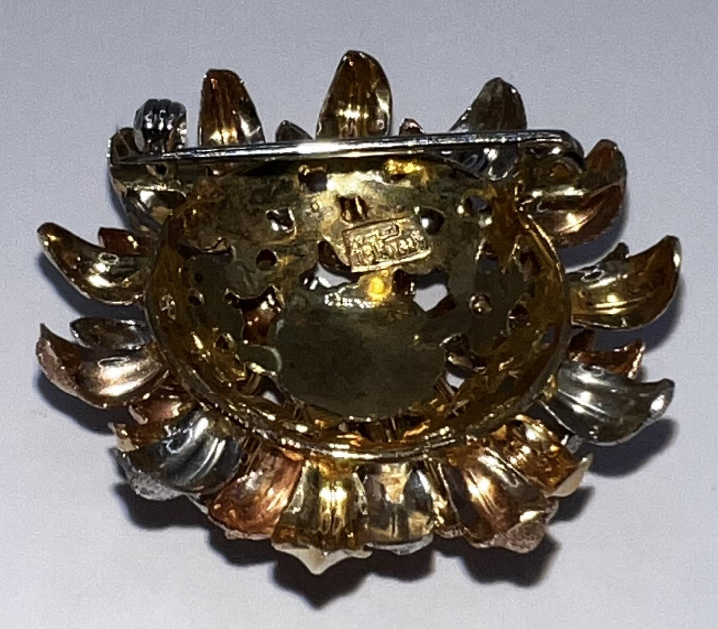 Tri-color Gold Brooch