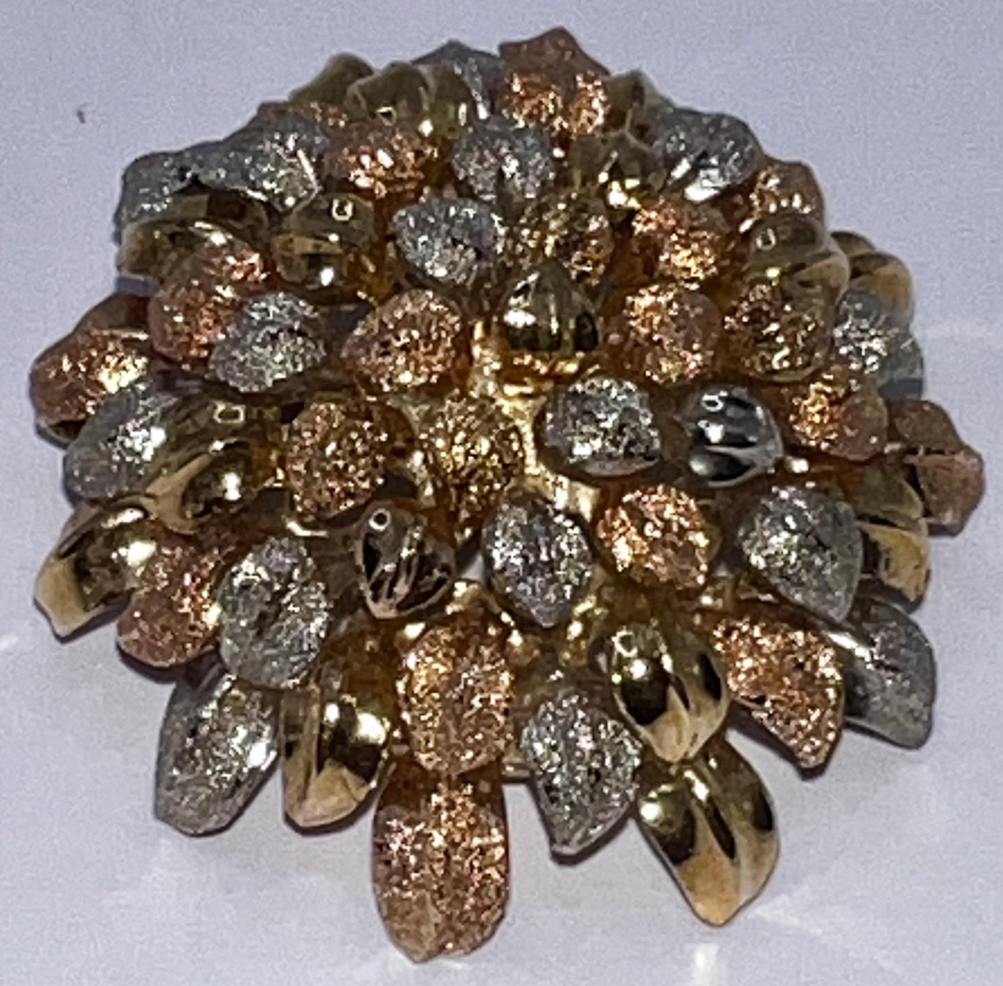 Tri-color Gold Brooch