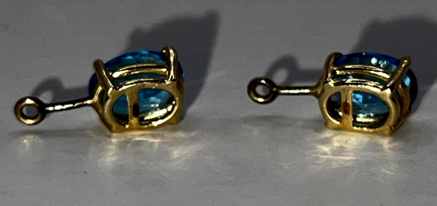 Blue Topaz Earring Enhancers