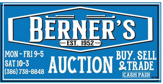 June 10th, 2026 (6:30pm) - Berner's General Auction