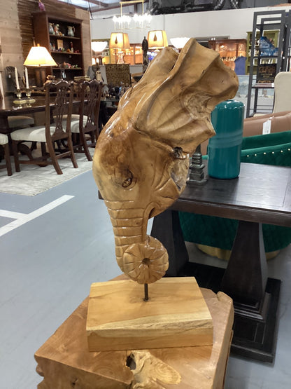 Teak Elephant Head|2684