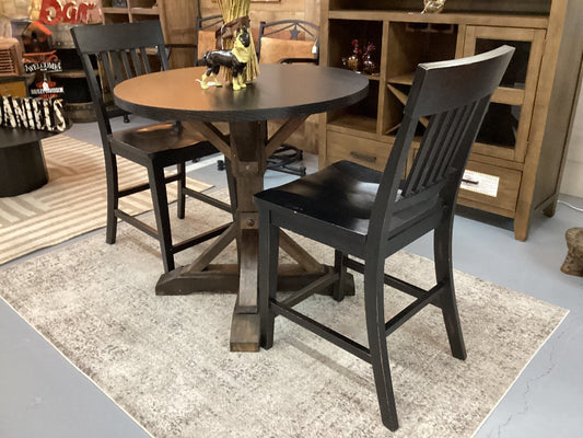 Pub table with 2 stools|3076