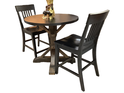 Pub table with 2 chairs