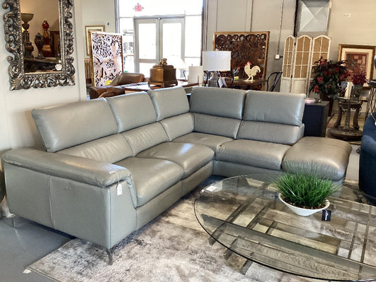 Grey Electric Sectional|3106