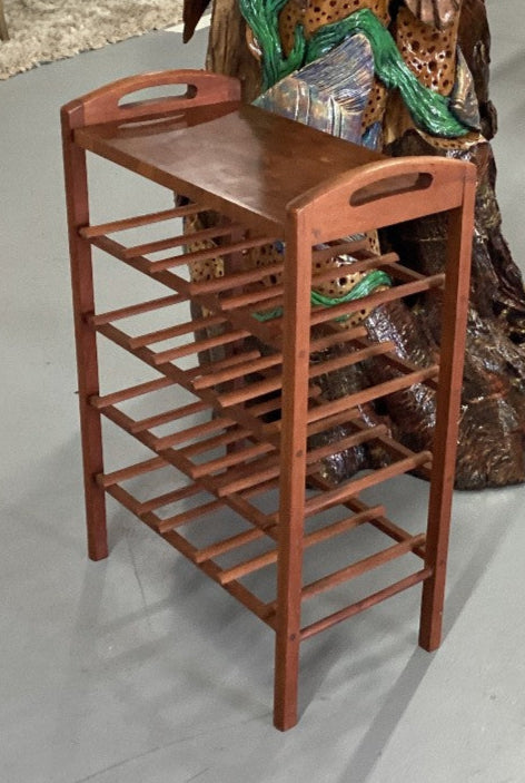 MCM Teak wine rack|3109