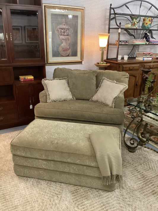 Oversized Chair and Ottoman|3126