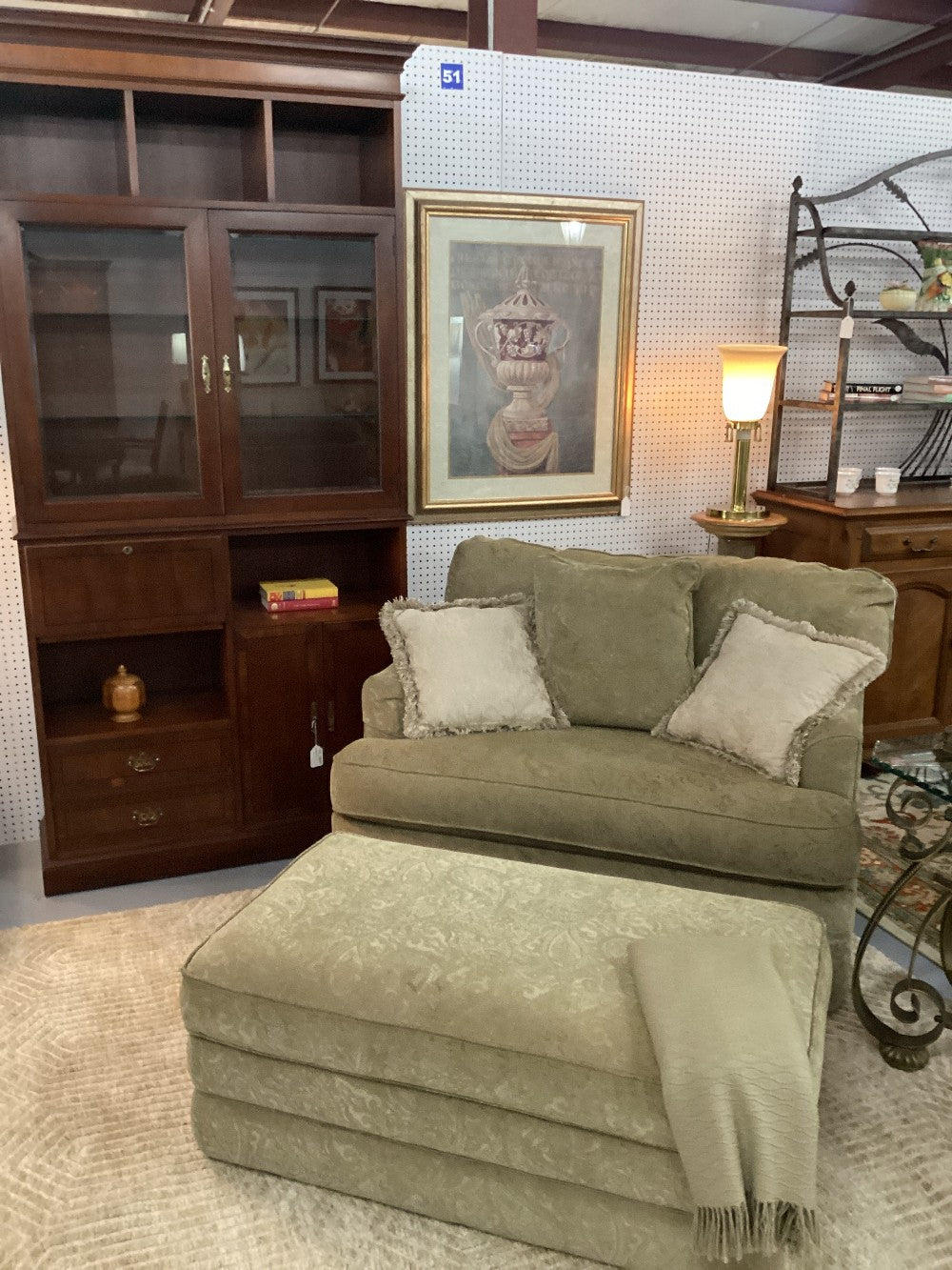 Oversized Chair and Ottoman|3127
