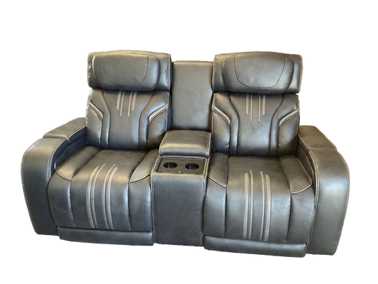Electric Reclining Loveseat with stereo