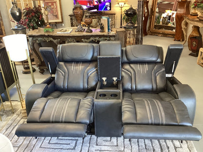 Electric Double Reclining Loveseat|3147