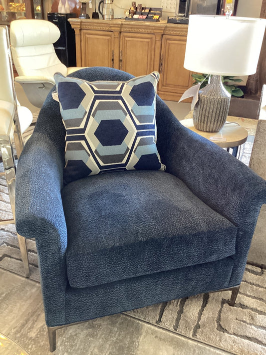 Stickley Blue Fabric Accent Chair|3218