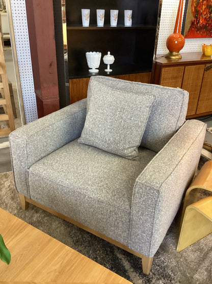 Macys Dark Grey Fabric Chair|3230