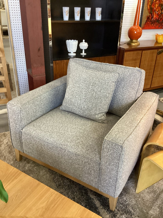 Macys Dark Grey Fabric Chair|3230