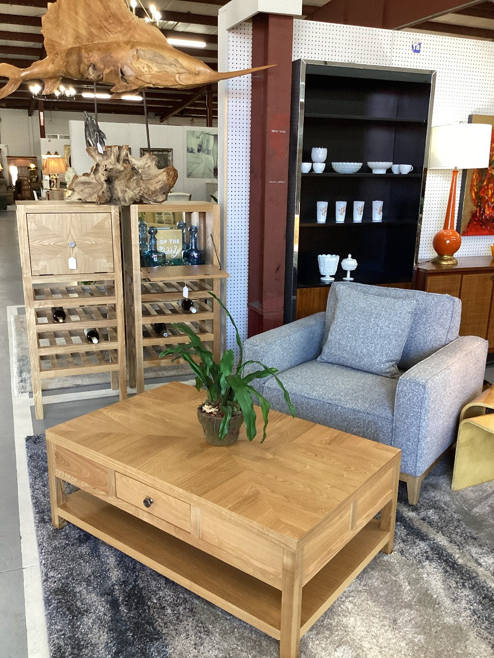 Macys Dark Grey Fabric Chair|3231