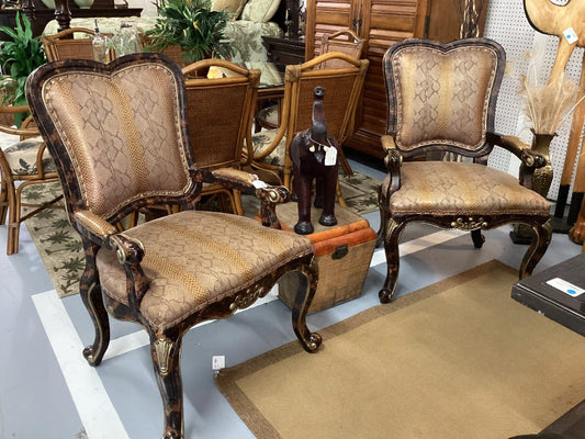 Faux snakeskin chair|3284