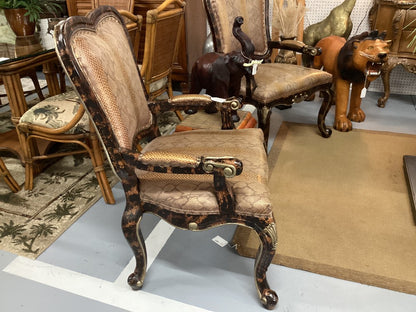 Faux snakeskin chair|3286