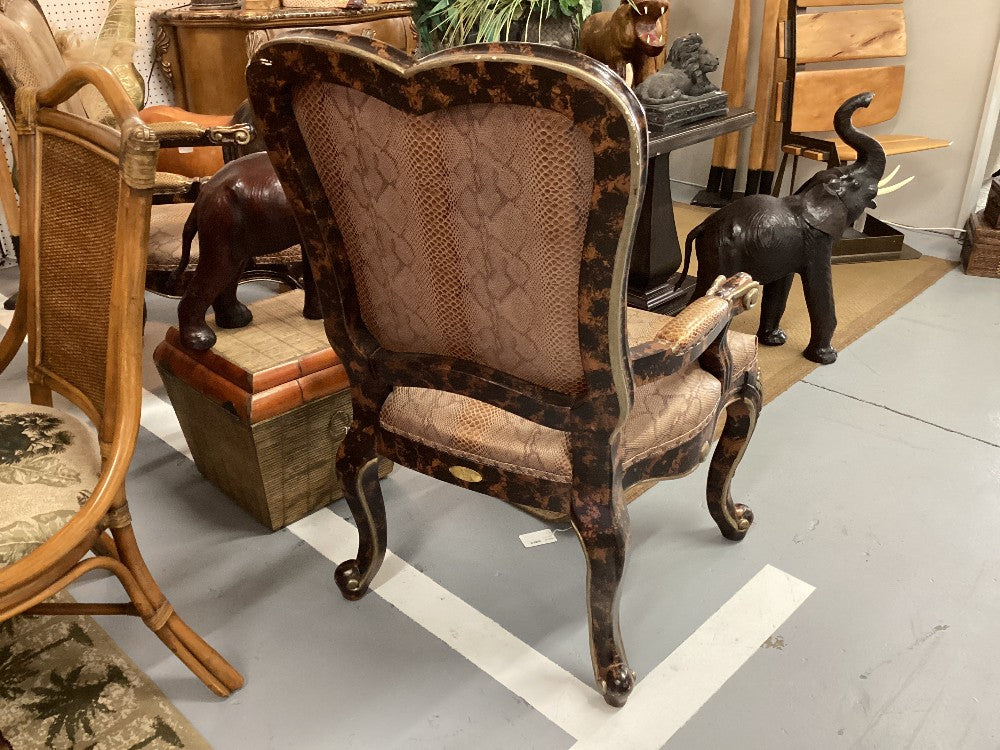 Faux snakeskin chair|3287