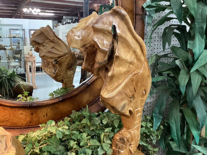 Teak Elephant Head|3296