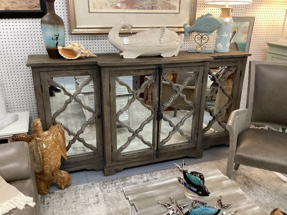 Designer mirror console|3371