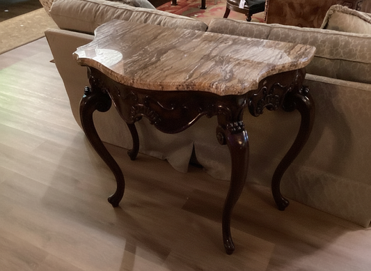 Theodore Alexander granite top console table