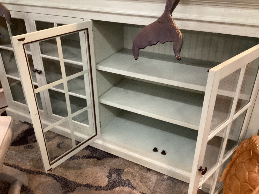 Distressed Credenza 17’ D  41 1/2 H 74 1/2|3432