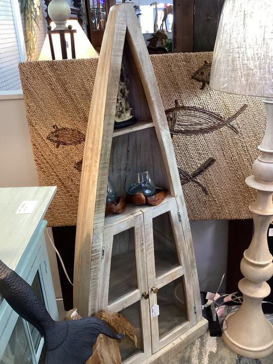 Canoe Display Cabinet 61 1/2 H 28 W 12 D|3434