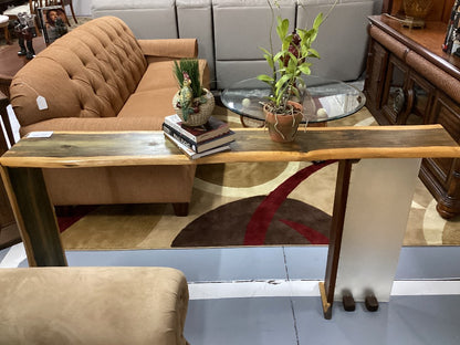 Live edge console / wall table 63 L. 10 1/2 D 33 H|3491