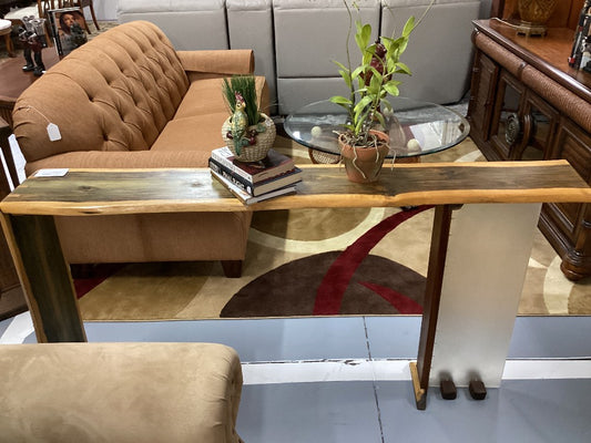 Live edge console / wall table 63 L. 10 1/2 D 33 H|3491