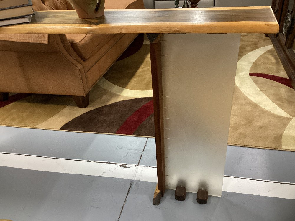 Live edge console / wall table 63 L. 10 1/2 D 33 H|3492