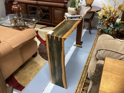 Live edge console / wall table 63 L. 10 1/2 D 33 H|3493