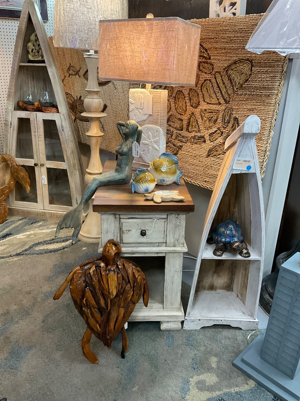 Teak turtle. L 21in. W. 16|3500